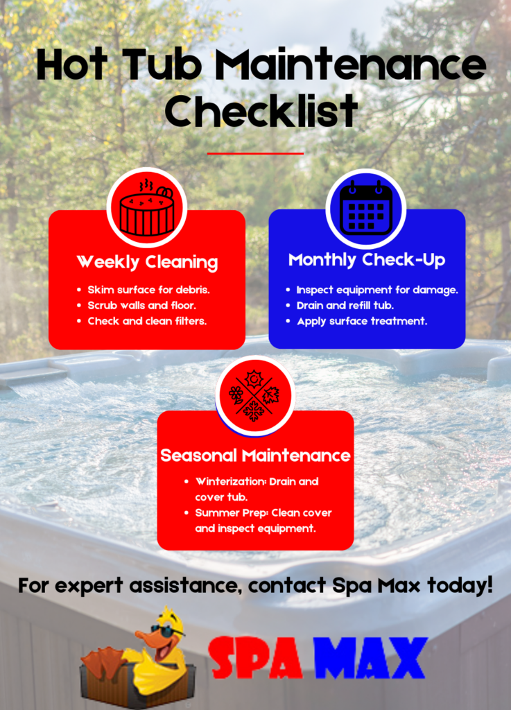 Hot Tub Maintenance Schedule And Checklist Spa Max 2764